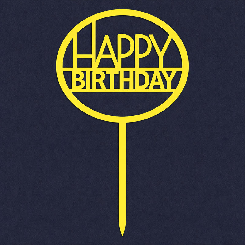 Happy Birthday Cake Topper H56 (Set of 10 PCS)