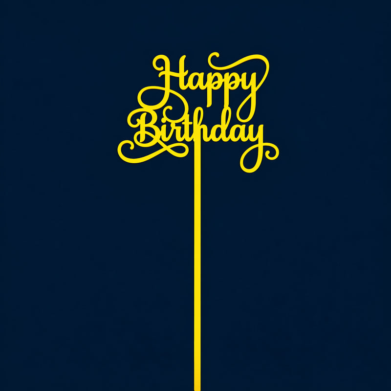 Happy Birthday Cake Topper H36 (Set of 10 PCS)