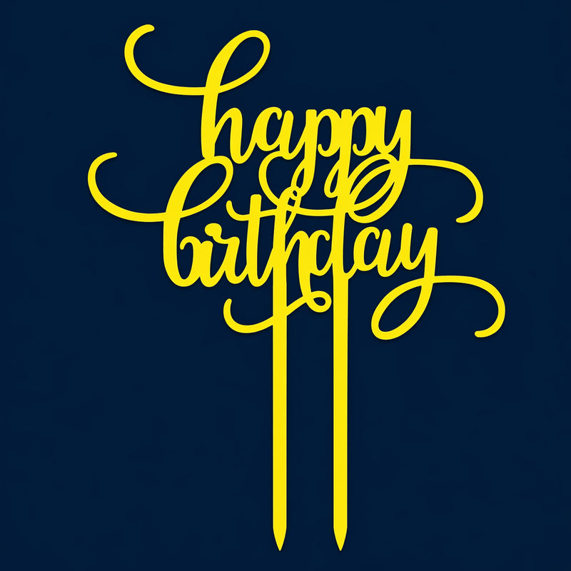 Happy Birthday Cake Topper H67 (Set of 10 PCS)
