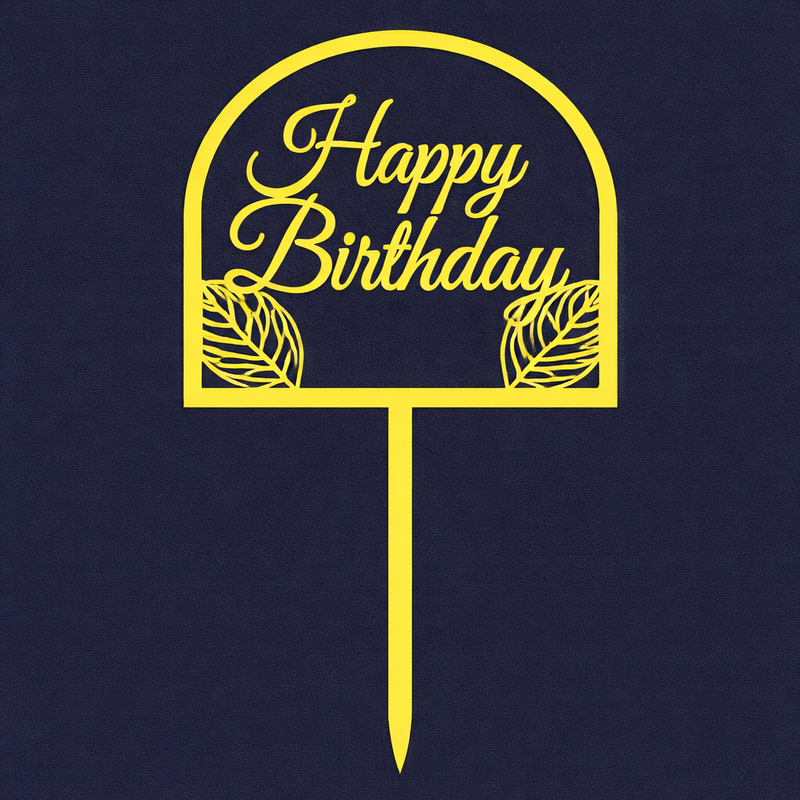 Happy Birthday Cake Topper H64 (Set of 10 PCS)