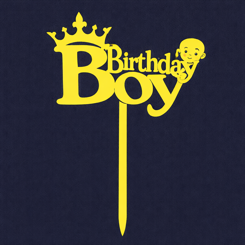 Happy Birthday Cake Topper H65 (Set of 10 PCS)