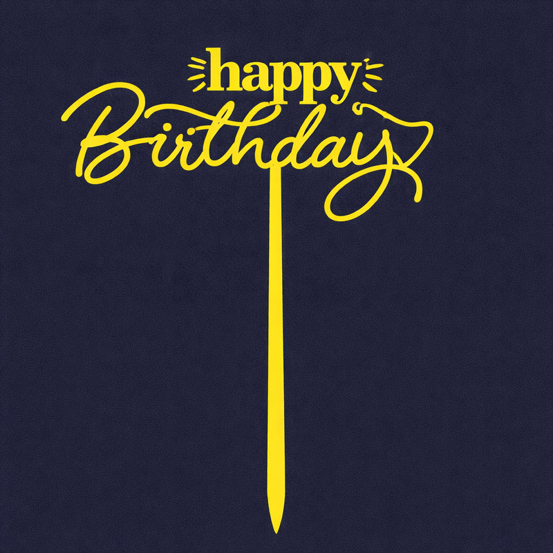 Happy Birthday Cake Topper H71 (Set of 10 PCS)