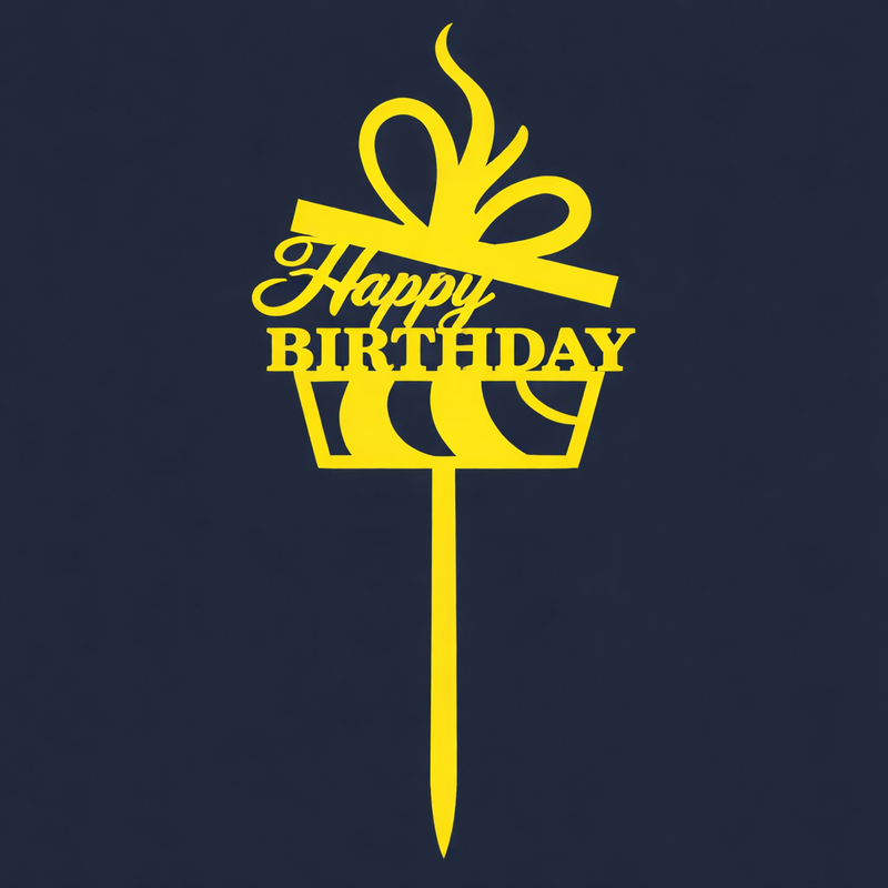 Happy Birthday Cake Topper H45 (Set of 10 PCS)