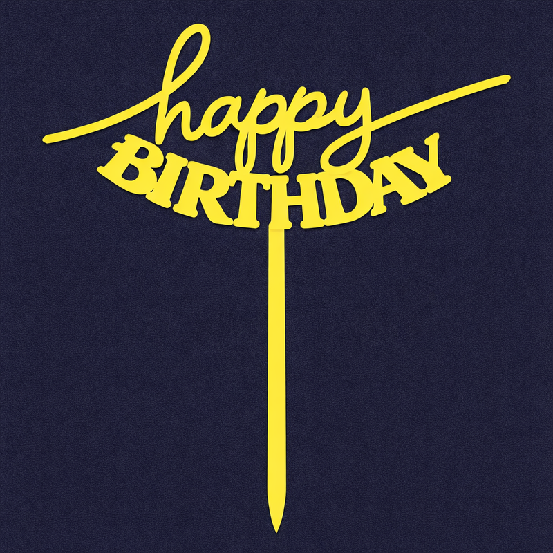 Happy Birthday Cake Topper H69 (Set of 10 PCS)