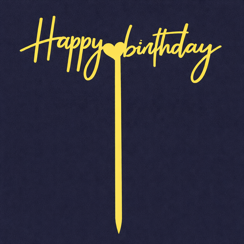 Happy Birthday Cake Topper H70 (Set of 10 PCS)
