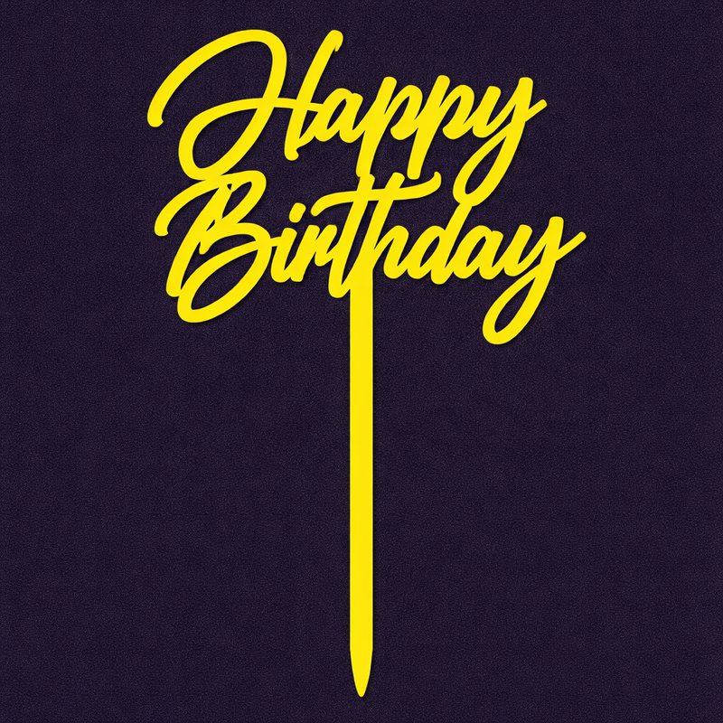 Happy Birthday Cake Topper H100 (Set of 10 PCS)