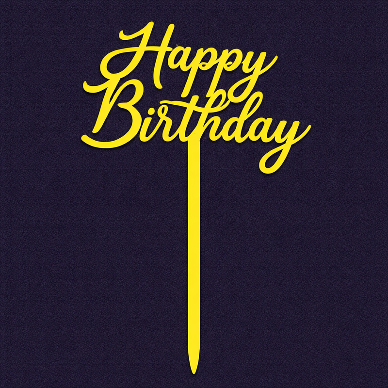 Happy Birthday Cake Topper H49 (Set of 10 PCS)