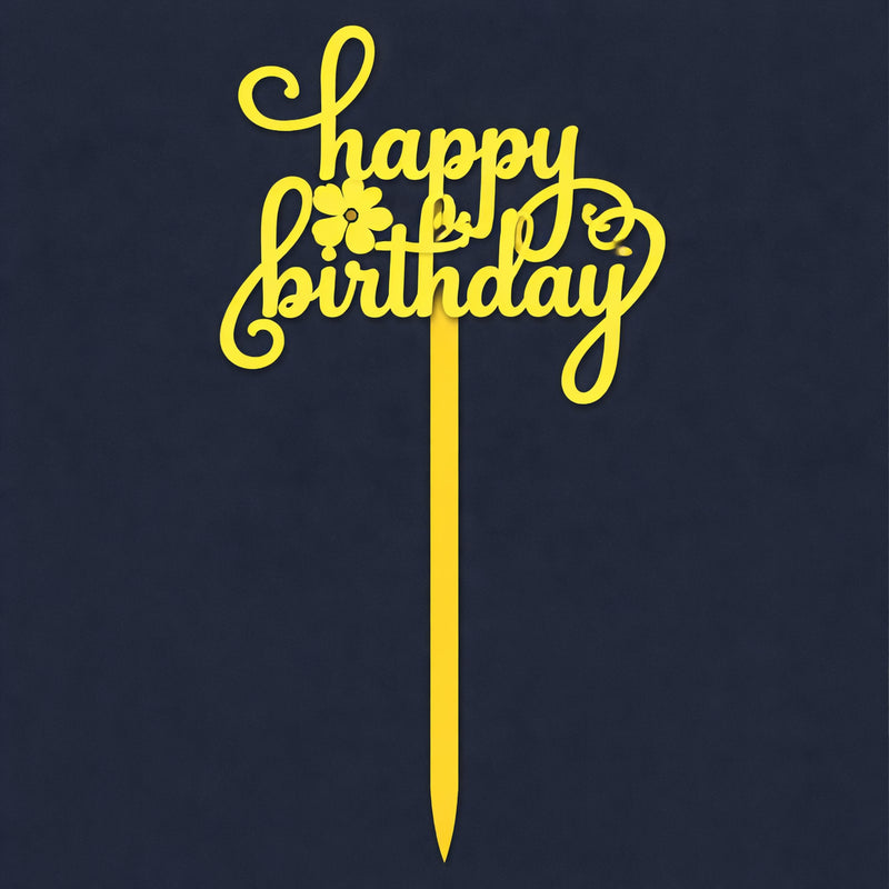 Happy Birthday Cake Topper H52 (Set of 10 PCS)