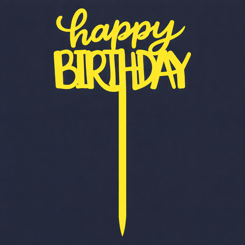 Happy Birthday Cake Topper H50 (Set of 10 PCS)