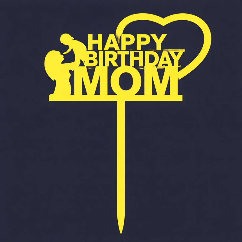 Happy Birthday Cake Topper H51 (Set of 10 PCS)