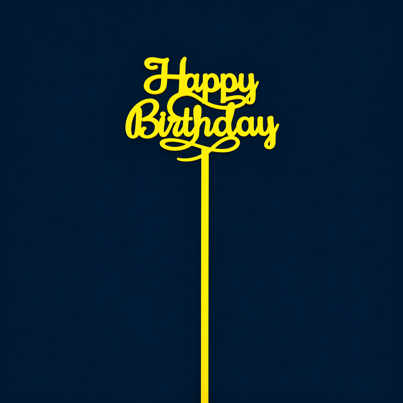 Happy Birthday Cake Topper H38 (Set of 10 PCS)
